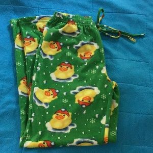 Winter duck pajama bottoms